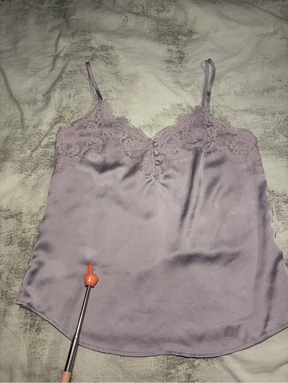 Abercrombie & Fitch Lavender Lace-Trim Cami - Picture 4 of 9